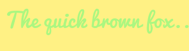 Image with Font Color ACF780 and Background Color FFF184